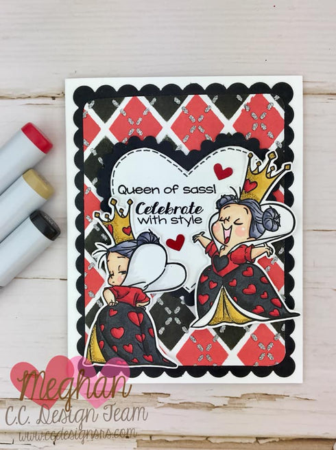 Queen of Hearts Clear Stamp Set